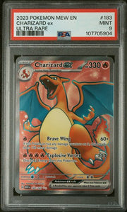 Charizard ex Pokémon 151 Full Art #183/165 PSA 9