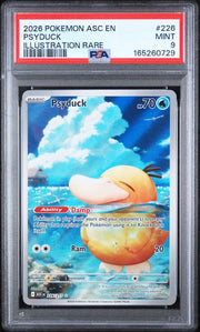 Psyduck Pokemon Ascended Heroes Illustration rare #226/217 PSA 9