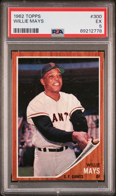 Willie Mays 1962 Topps #300 PSA 5