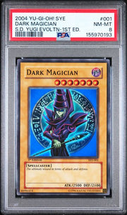 Dark Magician 2004 Yu-Gi-Oh! SYE 1st Edition #001 PSA 8