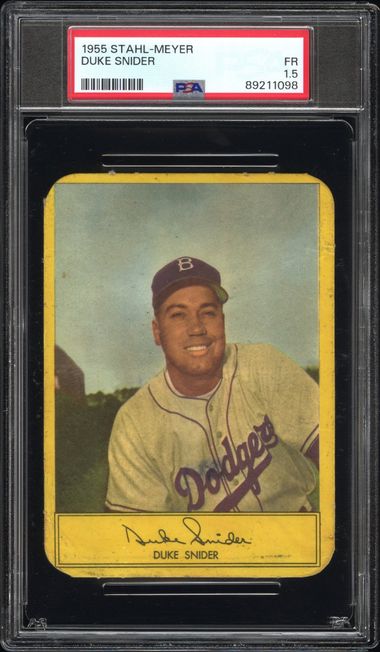 Duke Snider 1955 Stahl-Meyer PSA 1.5