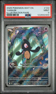 Yamask 2025 Pokemon White Flare Illustration Rare 122 PSA 9