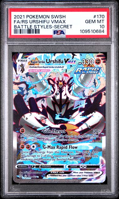 Rapid Strike Urshifu Vmax Pokémon Battle Styles Alternate Full-Art 