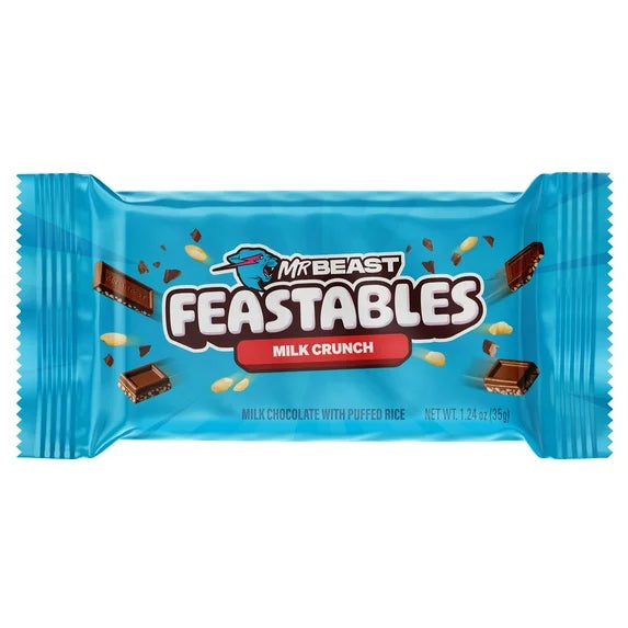 MrBeast Feastables Milk Chocolate Crunch Bar