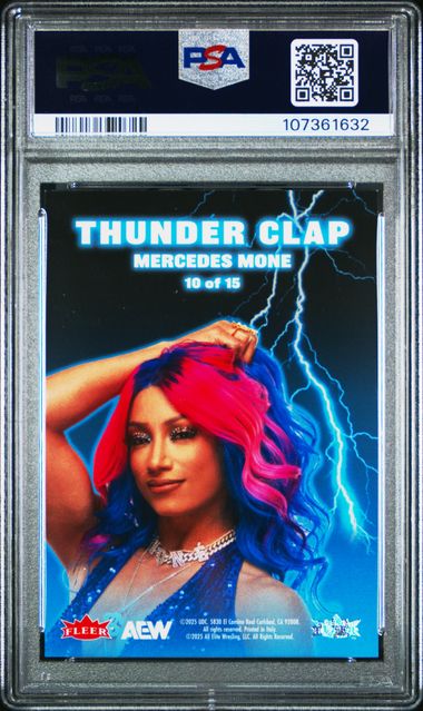 Mercedes Mone 2025 Upper Deck CDD Promo Thunder Clap #10 PSA 8