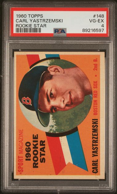 Carl Yastrzemski 1960 Topps Rookie Star #148 PSA 4