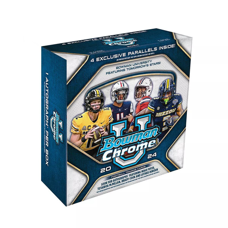 2024 Bowman Chrome University Football Mega 20 Box Case