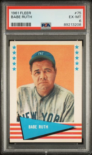 Babe Ruth 1961 Fleer #75 PSA 6