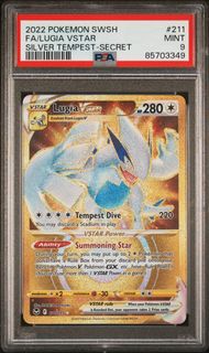 Lugia Vstar 2022 Pokémon Sword & Shield Silver Tempest Secret #211/195 PSA 9