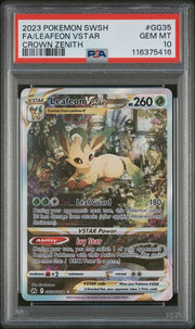 Leafeon Vstar Pokémon Crown Zenith Galarian Gallery #GG35/GG70 PSA 10