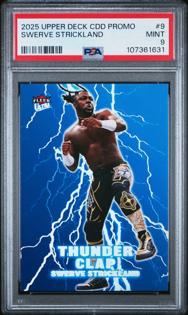 Swerve Strickland 2025 Upper Deck CDD Promo Thunder Clap #9 PSA 9