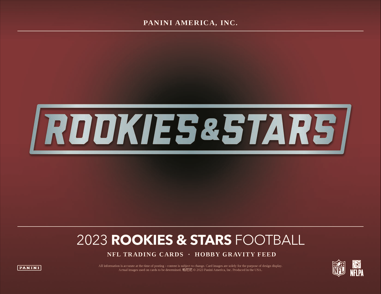 2023 Panini Rookies & Stars Football Hobby Gravity Feed Pack