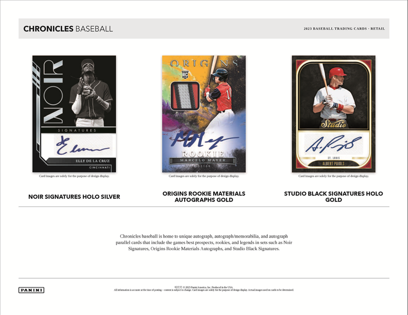 2023 Panini Chronicles Baseball Mega Box