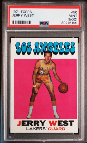 Jerry West 1971 Topps #50 PSA 9 (OC)