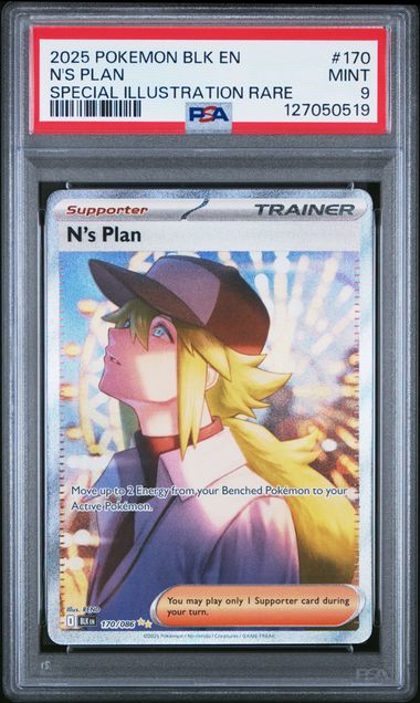 N's Plan 2025 Pokemon Black Bolt Special Illustration rare #170/086 PSA 9