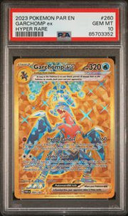 Garchomp  Ex 2023 Pokémon PAR EN-Paradox Rift Hyper Rare #260/182 PSA 10