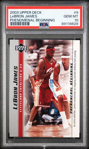 Lebron James 2003 Upper Deck Phenomenal Beginning PSA 10