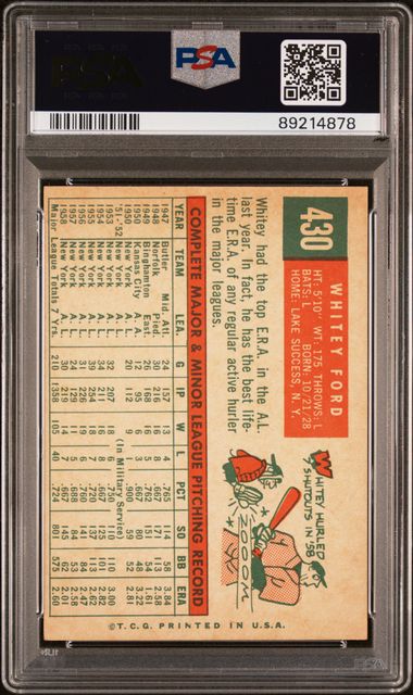 Whitey Ford 1959 Topps 