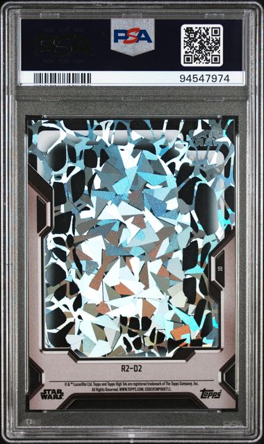 R2-D2 2023 Topps Star Wars High Tek Krykna Diffractor #'d 91/99 PSA 9
