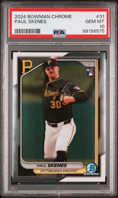 Paul Skenes 2024 Bowman Chrome rookie card PSA 10