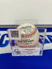 Nolan Arenado MLB Game Used Single Career Hit 770 09/01/17