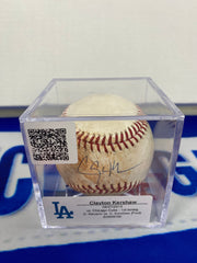 Clayton Kershaw Autographed MLB Game Used Pitch 08/27/13