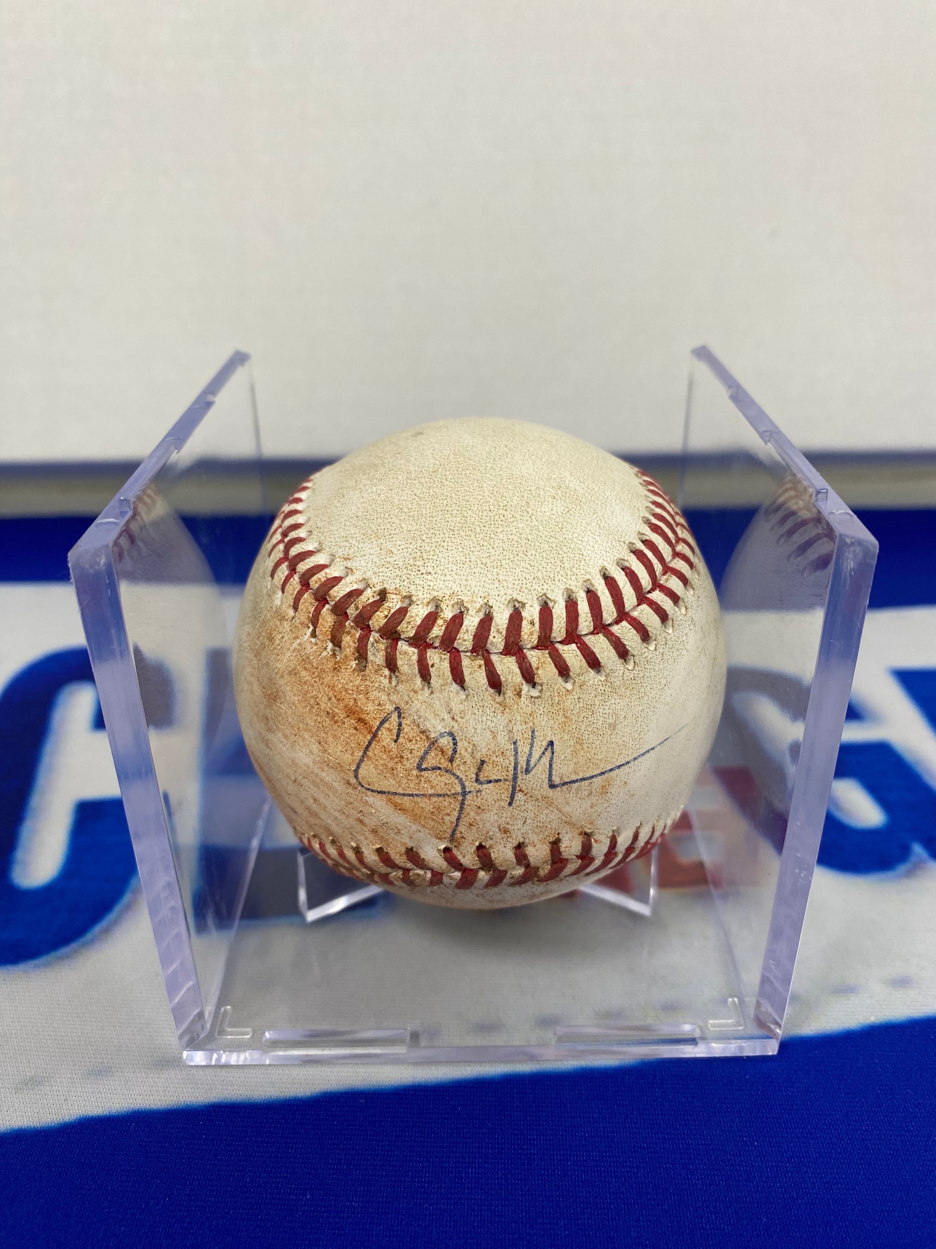 Clayton Kershaw Autographed MLB Game Used Pitch 08/27/13