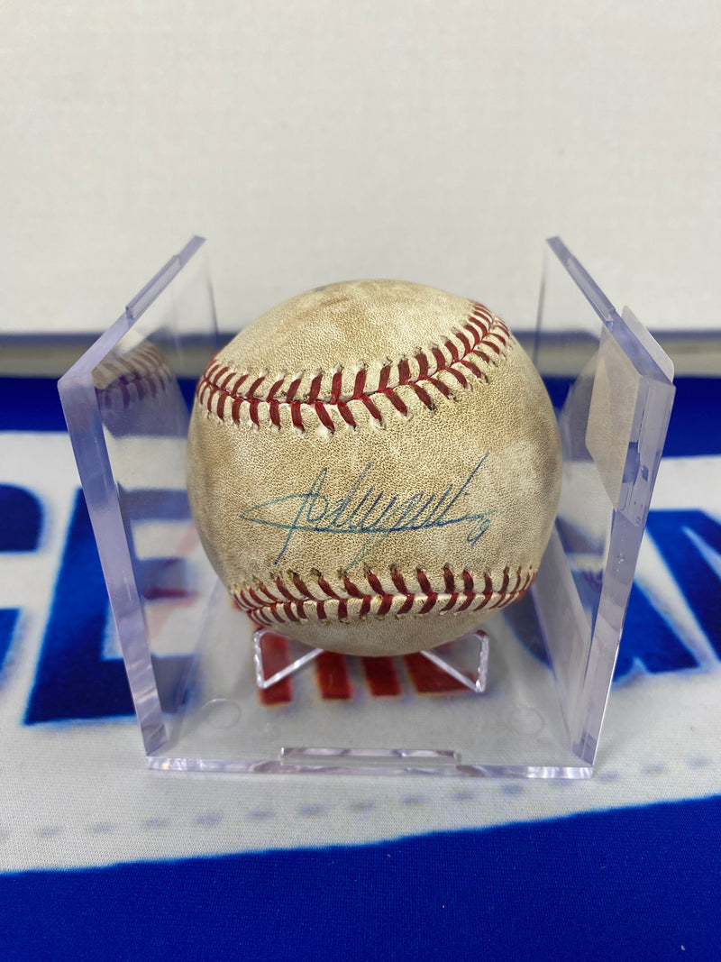 Adrian Beltre Autographed MLB Game Used Double Career Hit 2493 Double 510 RBI 1339 1340 06/16/14
