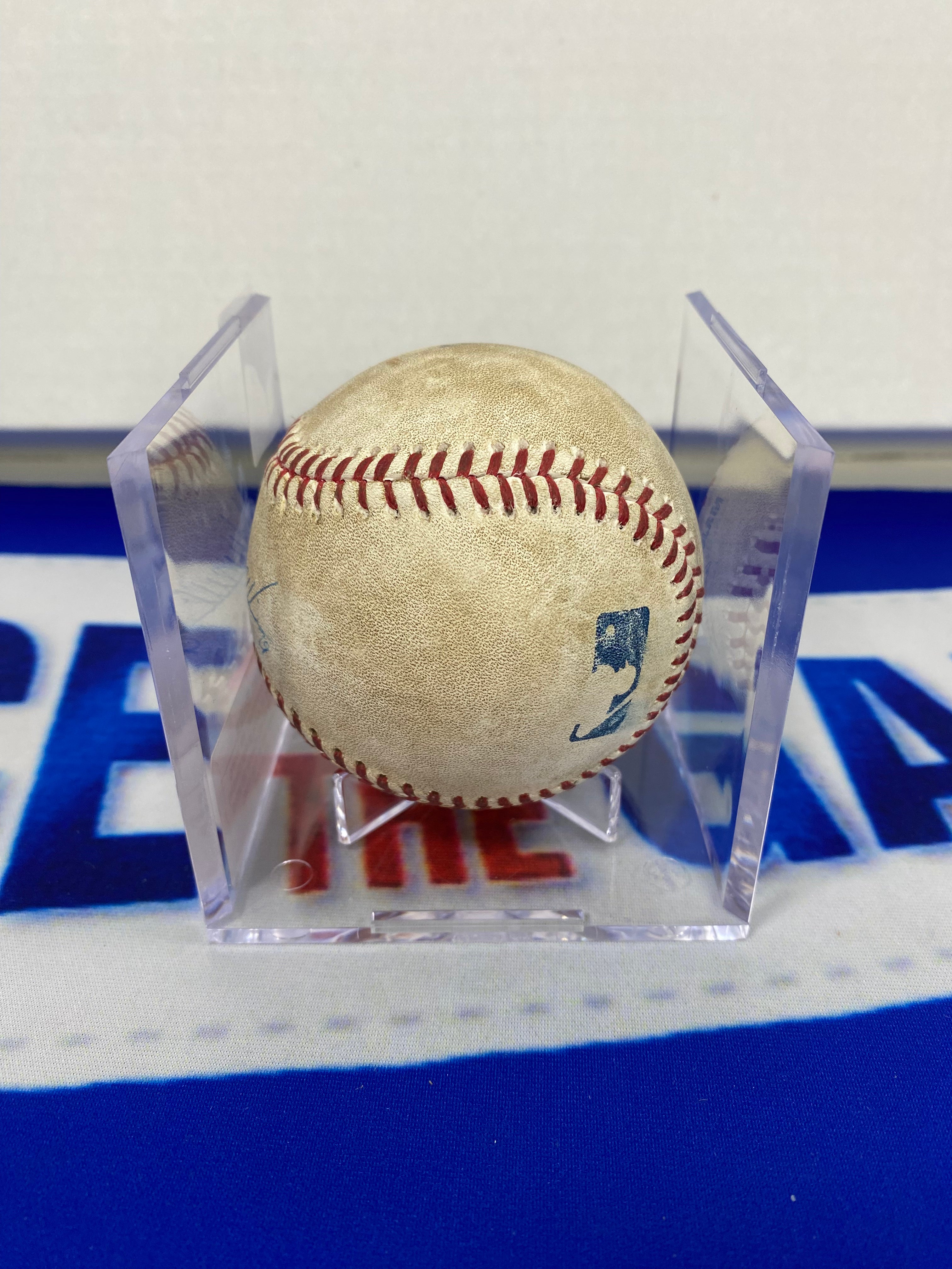 Adrian Beltre Autographed MLB Game Used Double Career Hit 2493 Double 510 RBI 1339 1340 06/16/14