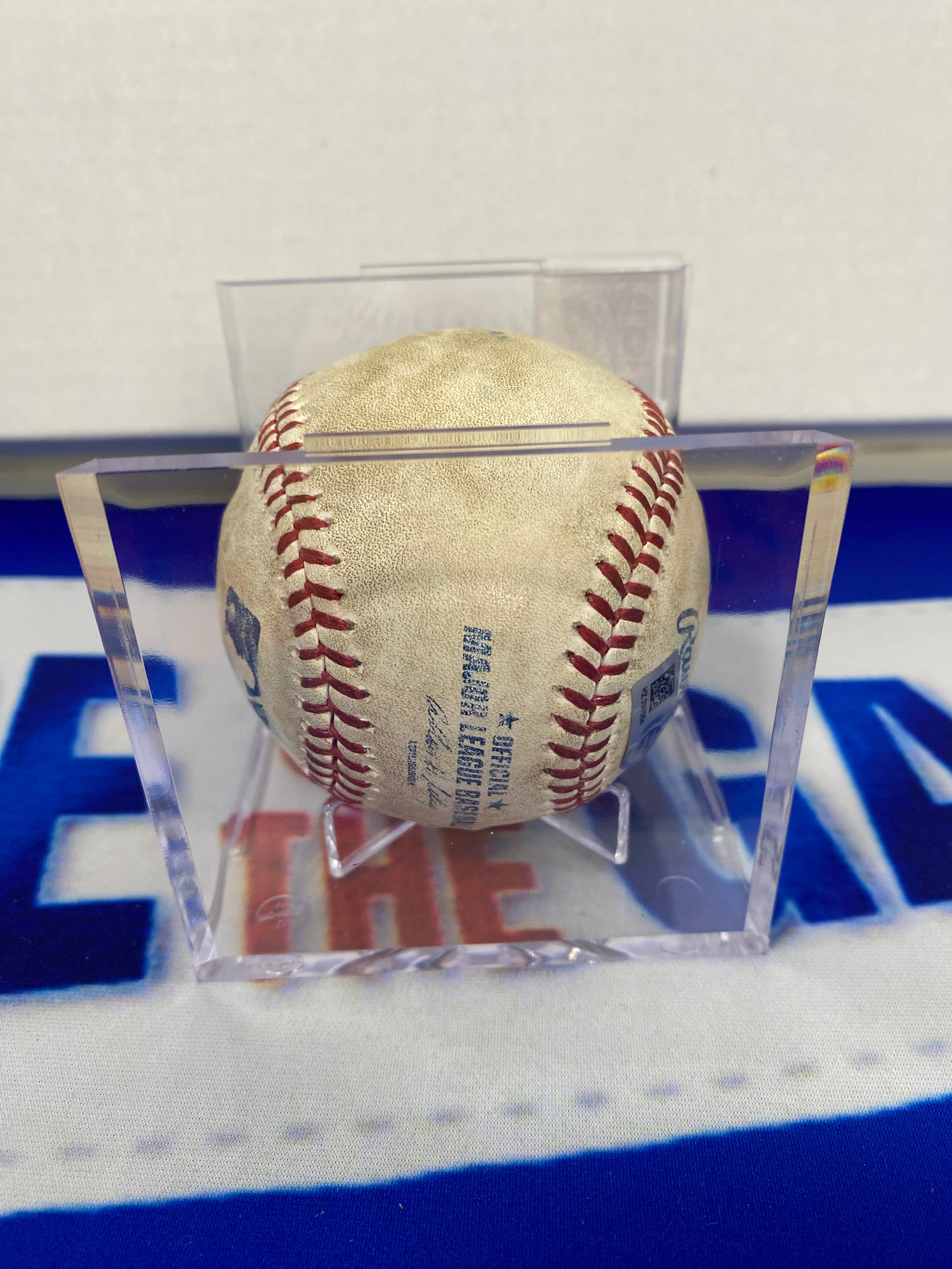 Adrian Beltre Autographed MLB Game Used Double Career Hit 2493 Double 510 RBI 1339 1340 06/16/14