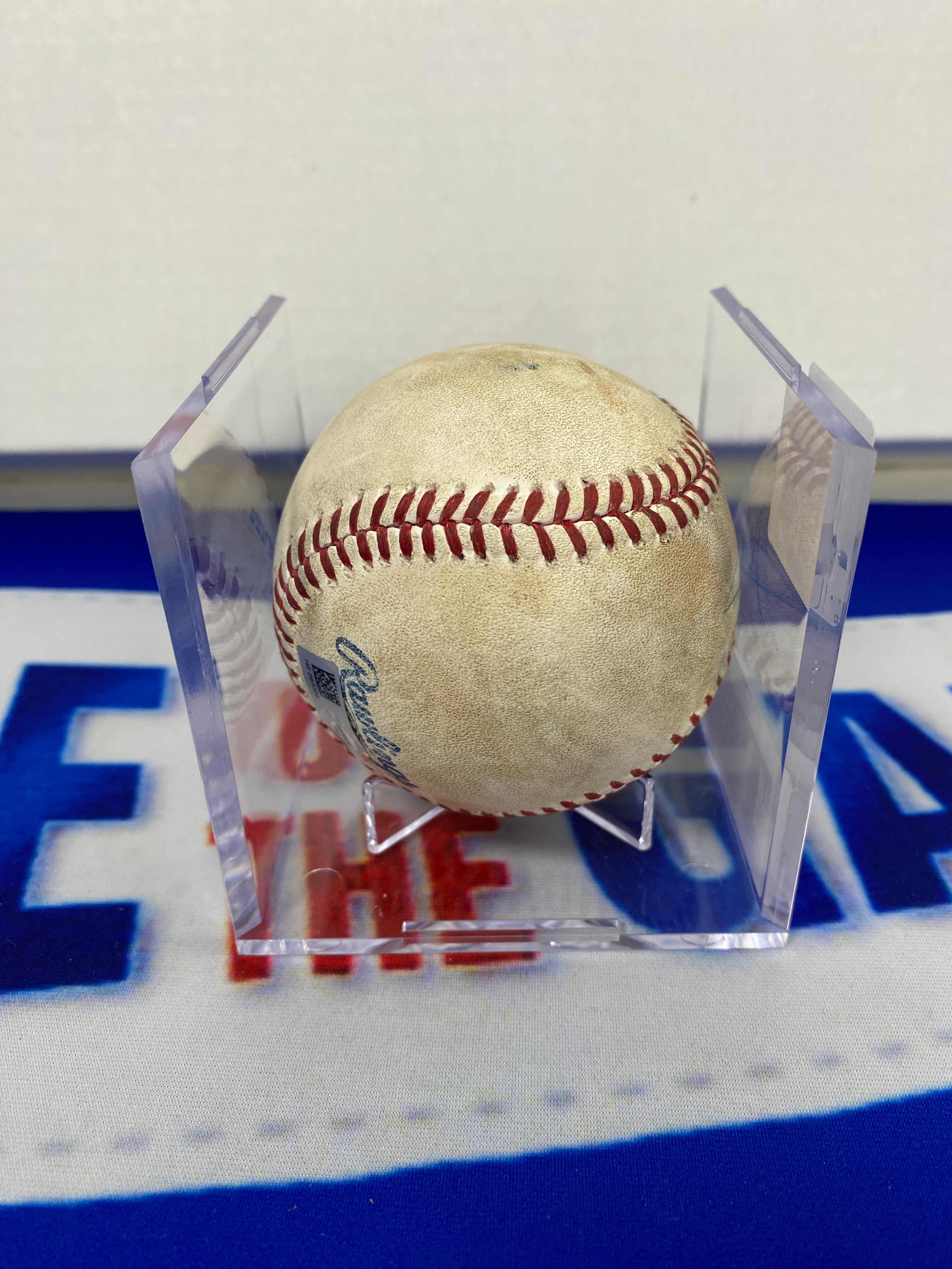 Adrian Beltre Autographed MLB Game Used Double Career Hit 2493 Double 510 RBI 1339 1340 06/16/14