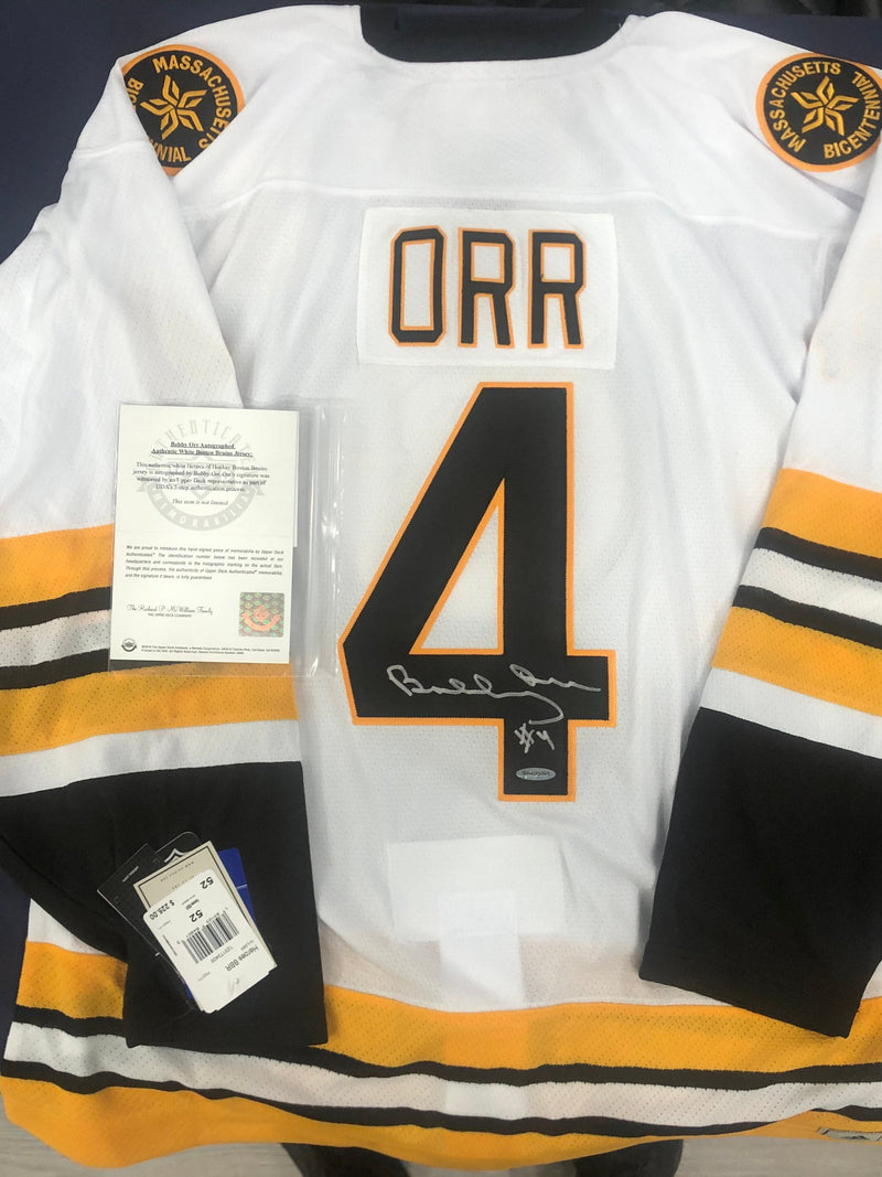 Bobby Orr Heroes Of Hockey Autographed Upper Deck Jersey Boston Bruins UD COA