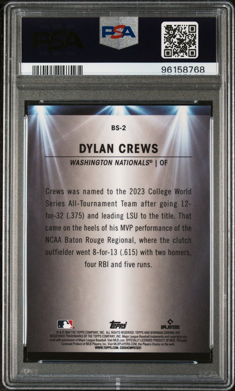 Dylan Crews 2024 Bowman Spotlights mini diamond ref. 