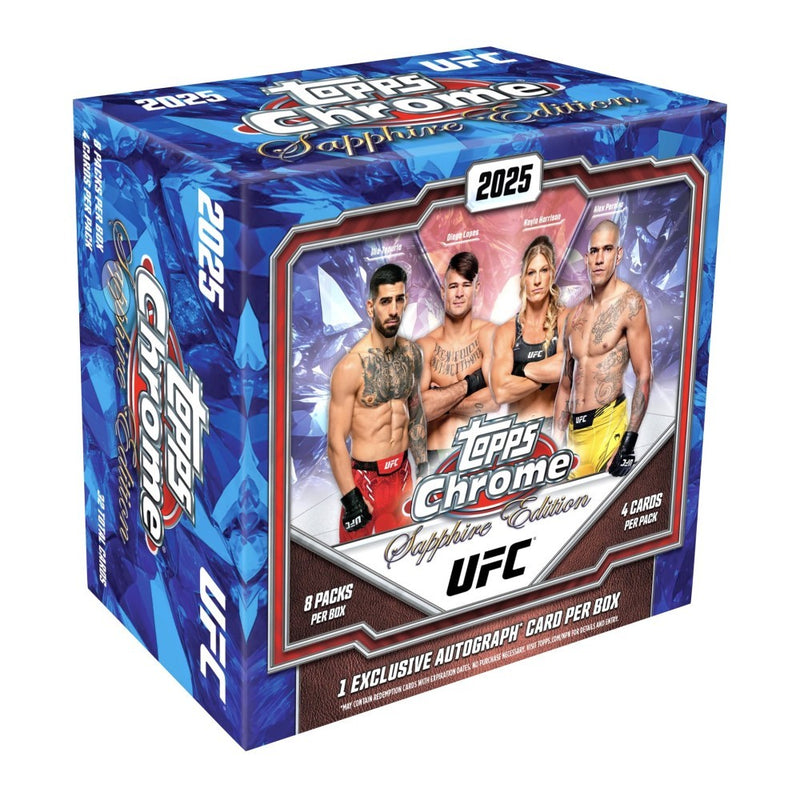 2025 Topps UFC Chrome Sapphire Edition 10 Box Case