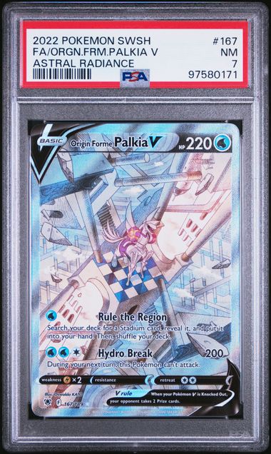 Origin Forme Palkia V 167/189 Astral Radiance Holo Rare Alt Art PSA 7