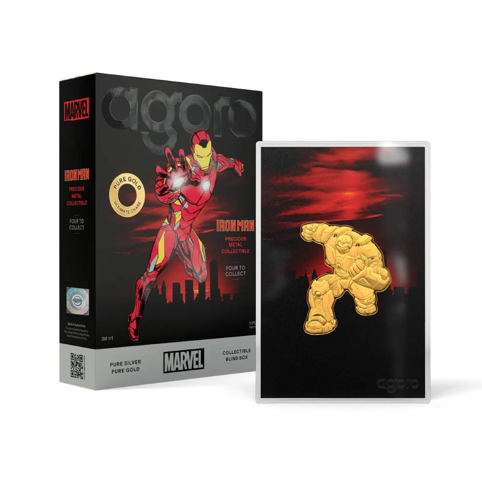Agoro Marvel Iron Man 1/2oz. Precious Metal Collectible Blind Box