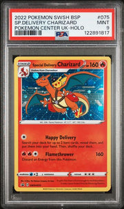 Special Delivery Charizard Pokémon Black Star Promo #SWSH075 PSA 9