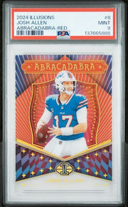 Josh Allen 2024 illusions  abracadabra red PSA 9