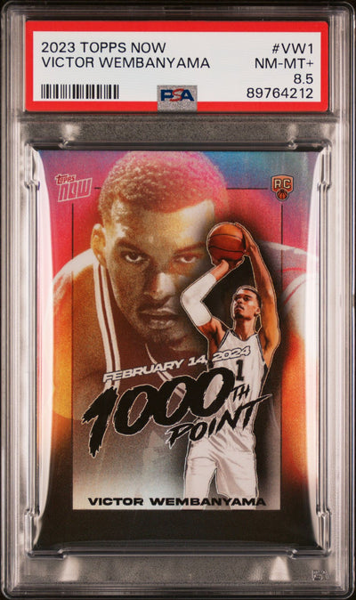 Victor Wembanyama 2023-24 Topps Now 1000th Point #VW-1 RC PSA 8.5