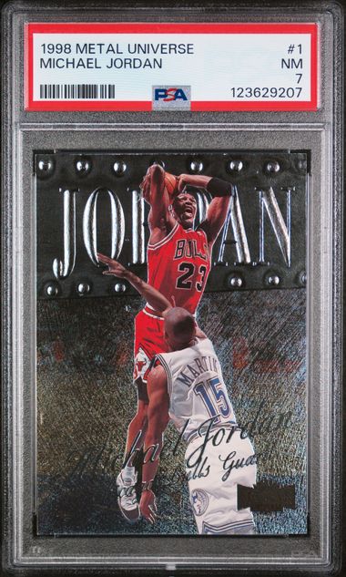 Michael Jordan 1998 Metal Universe PSA 7