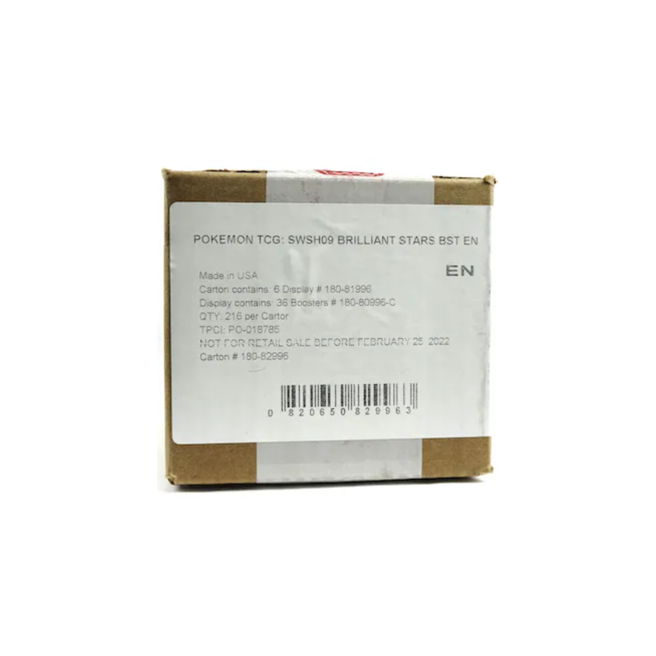 Pokemon Brilliant Stars Booster 6 Box Case