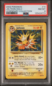 Jolteon Pokemon Legendary Collection holo #14/110 PSA 8