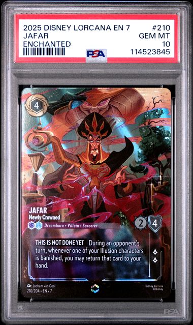 Jafar 2025 Disney Lorcana Enchanted #210 PSA 10