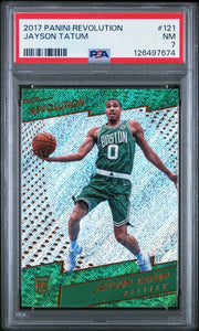 Jayson Tatum 2017 Panini Revolution RC PSA 7