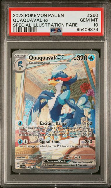 Quaquaval ex Pokémon Paldea Evolved Special Illustration Rare #260/193 PSA 10
