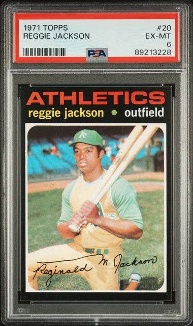 Reggie Jackson 1971 Topps #20 PSA 6