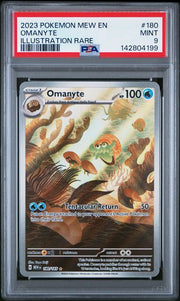 Omanyte Pokémon 151 Illustration Rare #180/165 PSA 9
