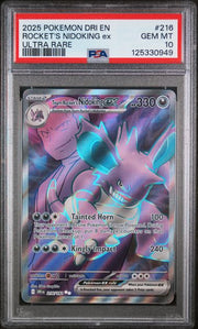 Team Rocket's NidoKing EX Pokémon Destined Rivals Ultra Rare #216/182 PSA 10