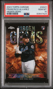 Francisco Alvarez 2023 Topps Chrome Hidden Gems Rookie Card PSA 10