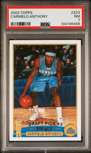 Carmelo Anthony 2003 Topps Rookie #223 PSA 7